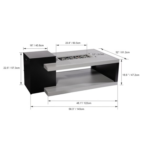 Paramount Convertible Gas Firepit